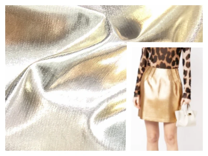 Gold-colour PU Fabric 4 Gold-colour PU Fabric 4